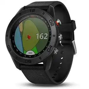 Golfuhr Garmin Approach S60 GPS-Golf-Uhr mit Schwarz Silikon Band