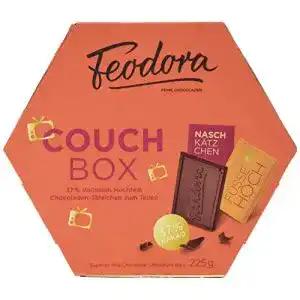 Feodora-Schokolade Feodora Couch-Box mit Täfelchen, 225 g