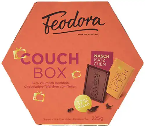 Feodora-Schokolade Feodora Couch-Box mit Täfelchen, 225 g
