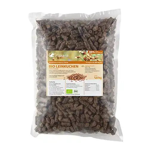 Leinsamen Pferd Makana BIO Leinkuchen Pellets, 1,5 kg Beutel