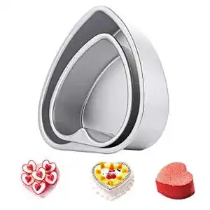 Herzform-Kuchen Mirrwin Antihaft-Kuchenform aus Aluminium