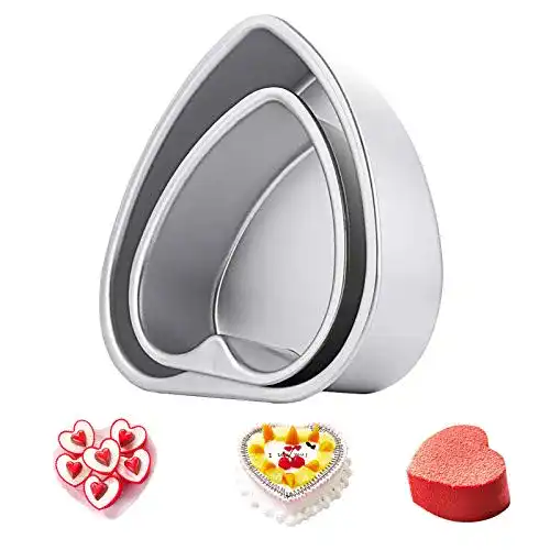 Herzform-Kuchen Mirrwin Antihaft-Kuchenform aus Aluminium