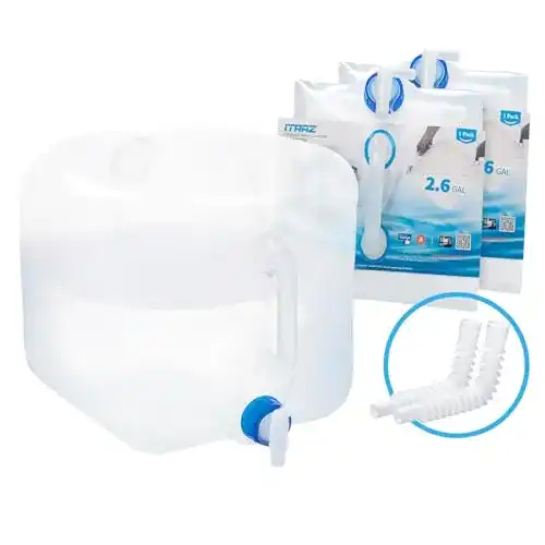 Wasserkanister mit Hahn 90 Points faltbar BPA-frei PE Tragbar