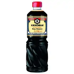 Sojasauce Kikkoman Soja-Sauce – 1 Liter – ohne Zusatzstoffe