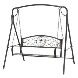 Schaukelbank Outsunny Gartenschaukel für 2 Personen, Metall
