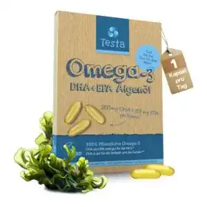 Algenöl-Kapseln Testa Omega 3 Testa Omega-3 Kapseln, 60 Soft