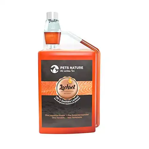 Lachsöl Katze Pets Nature Lachsöl für Hunde und Katzen, 1 Liter