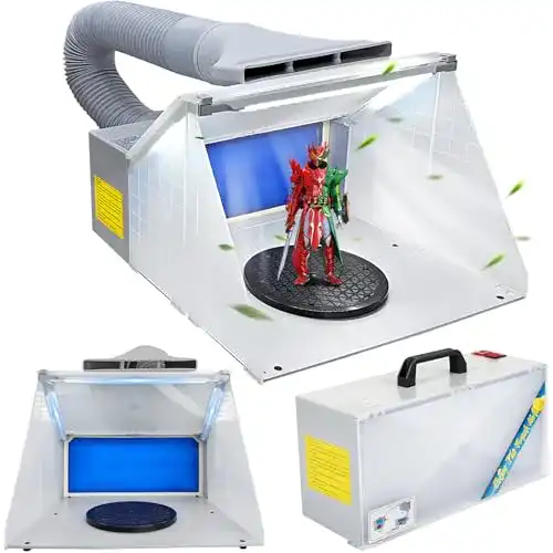 Airbrush-Absauganlage D4P Display4top mit LED-Licht