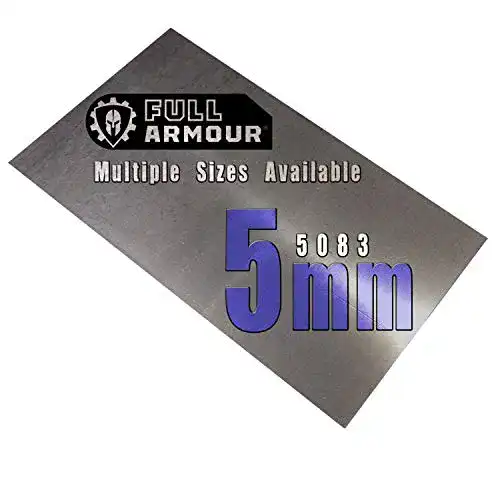Alublech Full Armour Aluminiumblech 5mm 5083, 15cm x 25cm