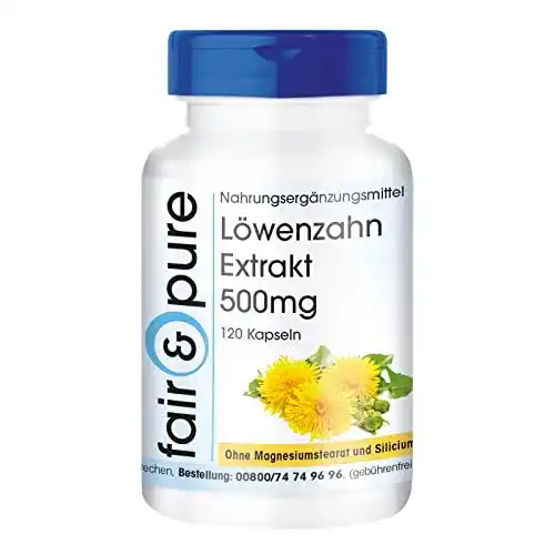 Löwenzahnwurzel Fair & Pure ® Löwenzahn Extrakt 500mg
