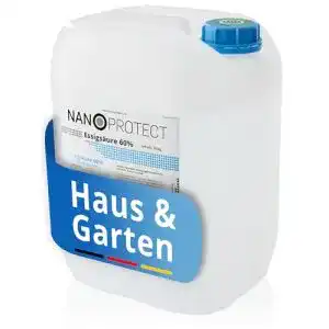 Essigsäure Nanoprotect 60% Ideal als Reiniger und Entkalker 10 kg