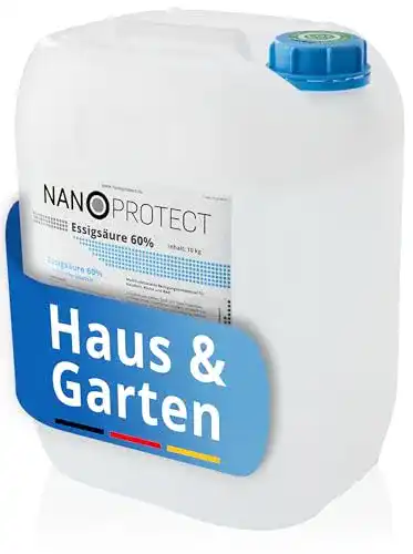 Essigsäure Nanoprotect 60% Ideal als Reiniger und Entkalker 10 kg