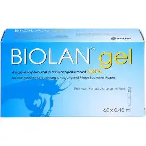 Augentropfen-Gel Santen GmbH Biolan Gel Augentropfen, 60X0.45 ml