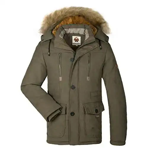 Winterjacke HAINES Gefütterte Herren Winterparka Verdickte Parka