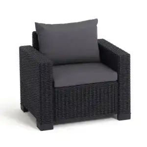 Gartensessel Allibert California Lounge Sessel Polyrattan