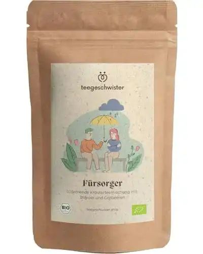 Erkältungstee teegeschwister ® Fürsorger Ingwertee mit Zitrone