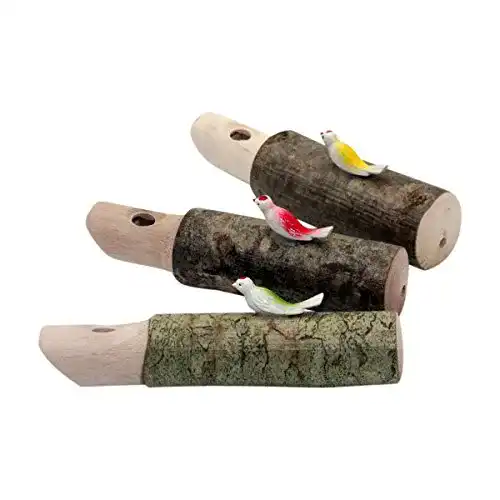 Vogelpfeife GICO Kuckuckspfeife aus Holz, Set 3 -TLG, Mitgebsel