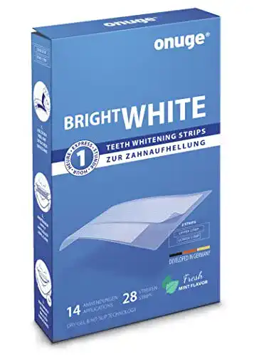 Zahnaufhellung Onuge Bright White Teeth Whitening Strips, 28 Str.