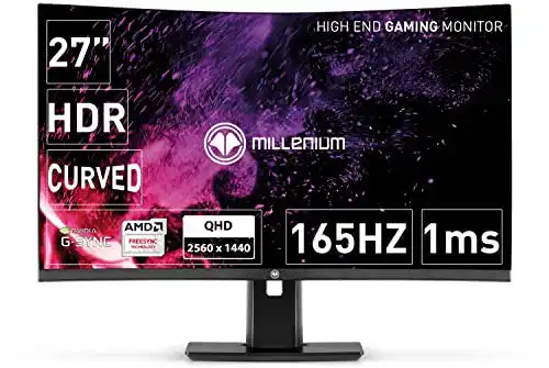 Curved Monitor 34 Zoll MILLENIUM MD27PRO Display, WQHD