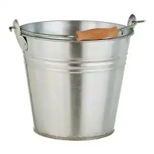 Zinkeimer Dehner Dekoeimer, Ø 28 cm, Höhe 28 cm, verzinkt