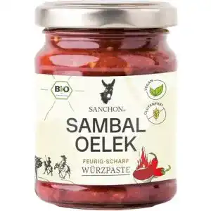 Sambal Oelek Sanchon Bio Würzsauce, (6 x 125 gr)