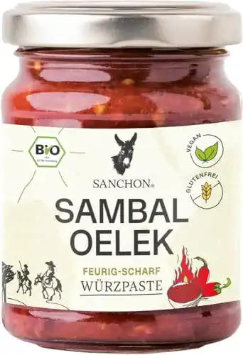 Sambal Oelek Sanchon Bio Würzsauce, (6 x 125 gr)