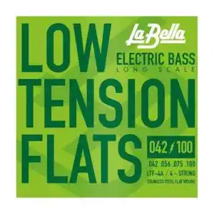 Flatwound-Bass-Saiten La Bella Strings »LOW TENSION FLATS