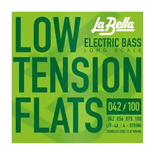 Flatwound-Bass-Saiten La Bella Strings »LOW TENSION FLATS