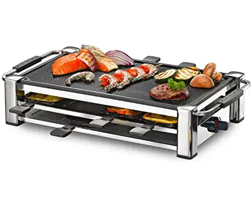 Raclette Rommelsbacher RCC 1500 -Grill, extra langes Kabel (2m)