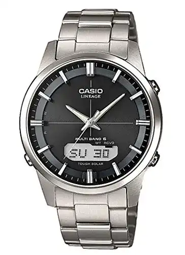 Funk-Solaruhr Casio Herrenarmbanduhr Titanarmband