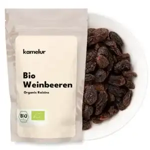 Rosinen Kamelur 1kg dunkle BIO ungeschwefelt – aromatisch