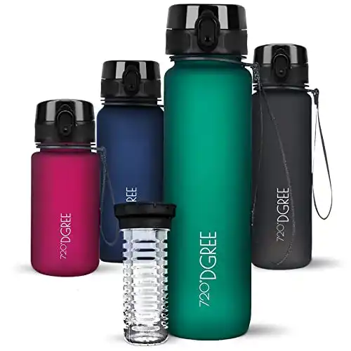 Trinkflasche 720°DGREE “uberBottle“ softTouch +Früchtebehälter