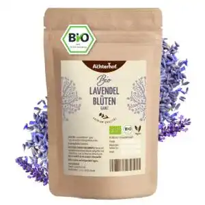 Lavendeltee vom-Achterhof Lavendelblüten Bio getrocknet, 250g