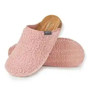 Hausschuhe Damen Dunlop Pantoffeln mit rutschfester Sohle