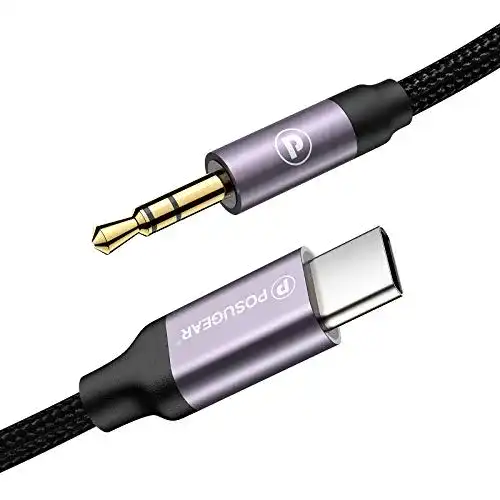 Lightning auf Klinke POSUGEAR USB C auf 3.5mm Aux Klinke