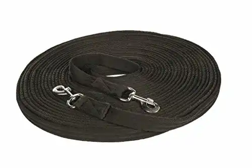 Doppellonge HKM 57629100 – Soft, 18 m lang, M, schwarz