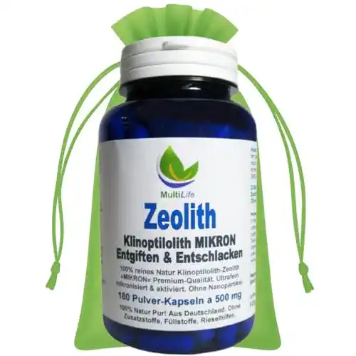 Zeolith-Kapseln MultiLife Zeolith Klinoptilolith MIKRON 180 Kaps.