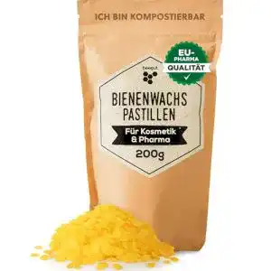 Bienenwachs beegut Pastillen, 200g natürliches