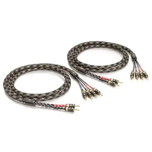 Bi-Wiring-Kabel VIABLUE SC-4 Silver BI-Wire High-End 1 Paar