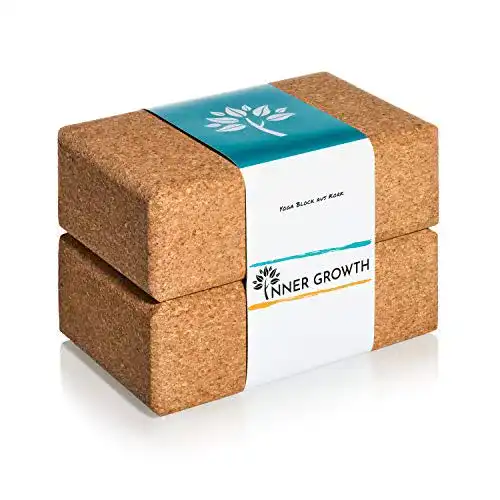 Yogablock Kork Inner Growth Yoga Block 2er Set aus Naturkork