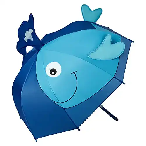 Kinder-Regenschirm VON LILIENFELD Regenschirm Wal, leicht