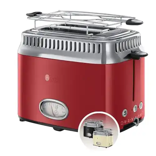 Russell-Hobbs-Toaster Russell Hobbs Toaster Retro Rot