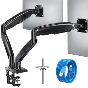 Monitorhalterung (2 Monitore) HUANUO Gasdruckfeder Arm