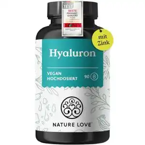 Hyaluronsäure-Kapseln Nature Love ® mit Zink, 90 Stück