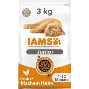 Kitten-Trockenfutter Iams for Vitality Junior Katzenfutter, 3 kg