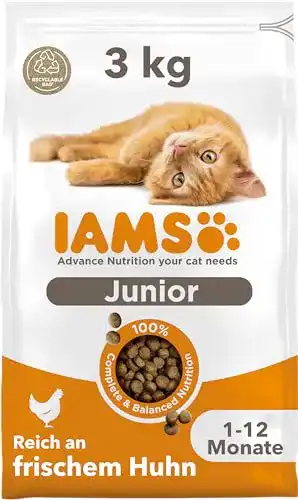 Kitten-Trockenfutter Iams for Vitality Junior Katzenfutter, 3 kg