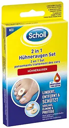 Hühneraugenpflaster Scholl 2in1 Hühneraugen Set