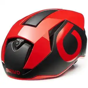 Briko-Fahrradhelm Briko Gass 2.0 Fahrradhelm, Negro y Rojo