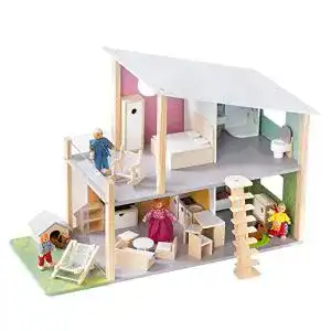 Puppenhaus Holz Howa Puppenhaus Nelly aus Holz mit 23 TLG