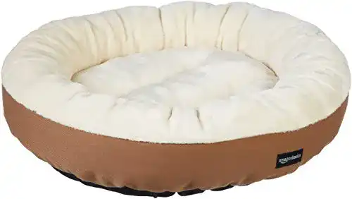 Hundebett-Donut Amazon Basics Rundes Haustierbett